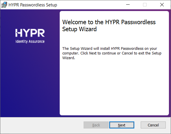 Installer wizard
