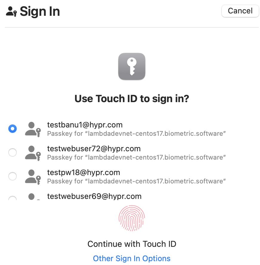 Safari authentication user experience