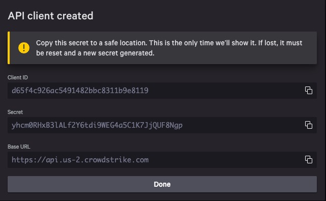Client secret