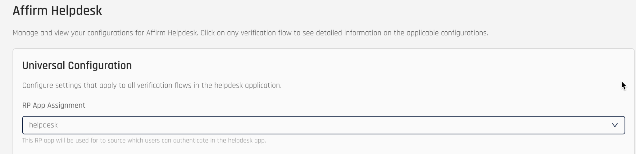 Select RP app