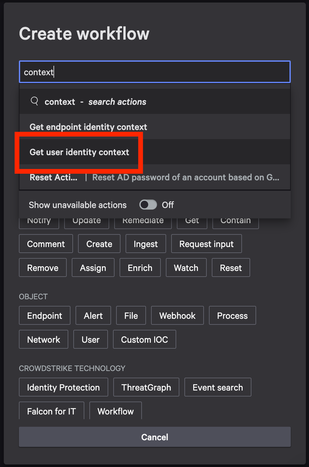 Get identity context