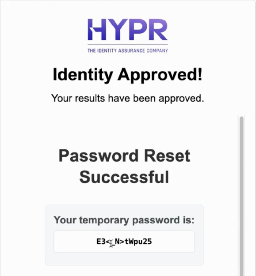 Password reset configuration
